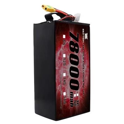 Popular solid state battery 6s 12s 78000mah 66Ah 78Ah high density high quality battery for exploring rc airplanes